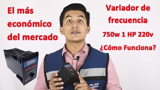 Variador de Frecuencia Económico para motor trifásico 1 HP 220v Bifásico a Trifásico Cómo funciona [upl. by Sharity697]