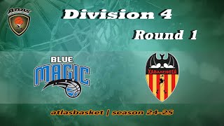 Atlasbasket  Div 4Round 1  BLUE MAGIC vs HAVALENCIA [upl. by Hsakaa]