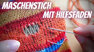 Socken stopfen  Swiss Darning  Mending socks [upl. by Cannell]