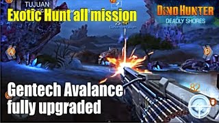 Dino Hunter Deadly Shores  GenTech Avalance Exotic Hunt all missions [upl. by Josiah]