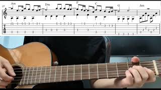 The Emptiness Machine Linkin Park  Easy Fingerstyle Guitar Playthrough Tutorial Lesson With Tab [upl. by Ahsead]