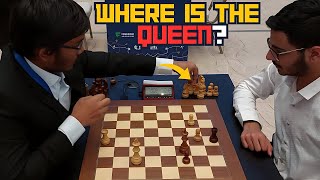 Can you make a Queen with Two seconds on the clock Bharath vs Raunak  FIDE World Blitz 2023 [upl. by Narah]