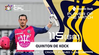 Quinton de Kock Masterclass  CPL 2024 [upl. by Daisy]