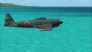 Combat Flight Simulator 2  A7M2 烈風 [upl. by Ecinad]