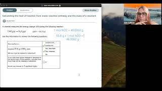 Calculating the Heat of Reaction from Molar Reaction Enthalpy and the Mass of a Reactant [upl. by Shelby956]