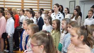 Poland National Anthem sung by Polish Student Celebrate National Independence Day 2024 [upl. by Adon]