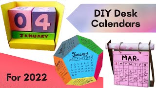 3 DIY Desk Calendars for 2022  Amazon Mini Haul [upl. by Alieka778]