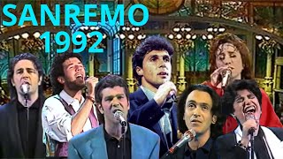 SANREMO 1992 TUTTE LE CANZONI L BARBAROSSA MIA MARTINI P VALLESI [upl. by Vyky]