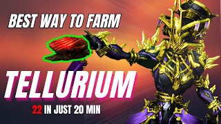 The Single BEST way to farm Tellurium in Warframe 2024 [upl. by Yovonnda]