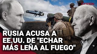 RUSIA acusa a EEUU de quotechar leña al fuegoquot por nuevo ENVÍO DE ARMAS a Ucrania [upl. by Mulloy266]