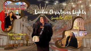 London Guide for Christmas Lights 2023  Christmas Vibes  Christmas Lights manaliacharya [upl. by Prima777]