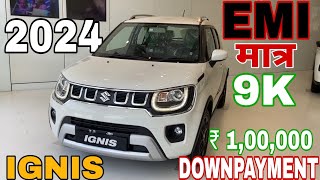 New Maruti IGNIS 2024 Price  Maruti Ignis Alpha On road Price in 2024 Loan Price Emi Downpayment [upl. by Einahpetse]