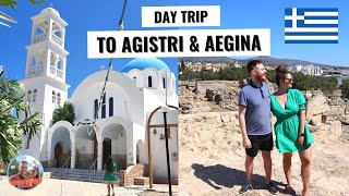 Day trip to the islands of Agistri and Aegina from Athens Greece on a boat ⛵🇬🇷 [upl. by Telrahc]