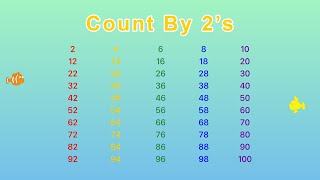 Count by 2s Song  Skip Counting By 2 up to 100 YouTube  Golden Kids Learning [upl. by Hertz]