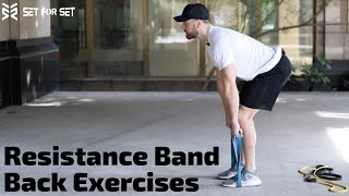 8 Resistance Band Back Exercises [upl. by Ailec]