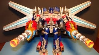 TRANSFORMERS DOTM AMAZON EXCLUSIVE JETWING OPTIMUS PRIME TOY REVIEW [upl. by Xet]