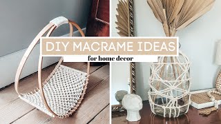 DIY MACRAME IDEAS  Creating Beautiful Home Decor with easy knots  Macrame Magazine Rack [upl. by Noiztneb]