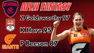 Melbourne Demons vs GWS Giants AFLW Fantasy Game Review 2024 [upl. by Rheta452]