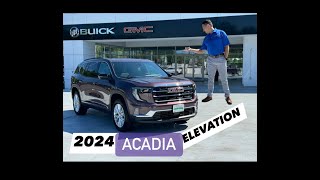 CRYSTAL METALLIC 2024 GMC ACADIA ELEVATION [upl. by Enehpets]