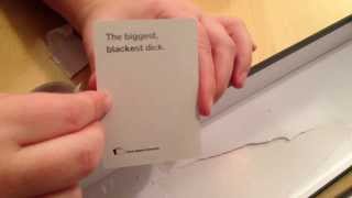 Cards Against Humanity How to remove the secret card from The Bigger Blacker Box [upl. by Adams631]