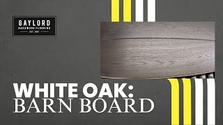 Hardwood Manufacturing White Oak Barn Board [upl. by Brynn191]