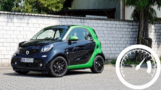 smart fortwo electric drive 81 HP acceleration 0100 kmh 0120 kmh  1001cars [upl. by Morty]