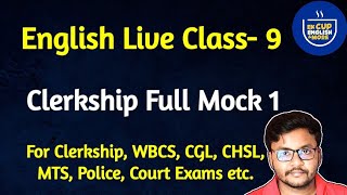 English Live Class 9  Clerkship Mock Test 1  PSC Clerkship [upl. by Hakeem]