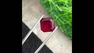 665 Carats Darkish Pink Garnet Gemstone Loose Garnet Asscher Shape [upl. by Nally]