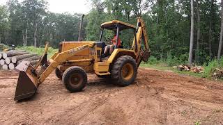 Backhoe Tree Removal [upl. by Glarum]