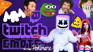 Pokimane Teaches Mello Twitch Emotes While Playing Forza  Gaming with Marshmello [upl. by Rolyak]