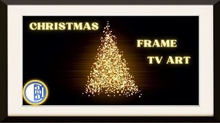 BEAUTIFUL Christmas TV Background FRAME 1 hour SPARKLING Art [upl. by Quiteris192]