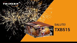 FAJERWERKI TXB515 150S 08 BATERIA SALUTE F3 TRIPLEX FIREWORKS [upl. by Sakul759]