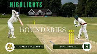 Boundaries HHCC 2nd XI v Henfield 1st XI 20072024 [upl. by Wyly]