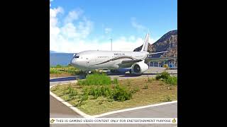 Takeoff Challenge A330300 From Shortwest Runway SABA [upl. by Riki]