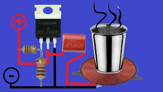 New Idea  How to Make an Induction Heater Working with a Single Mosfet [upl. by Almap]