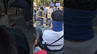 levallois technique in tool making by korean archeologist cho mueng guen at University of Rajasthan [upl. by Eniagrom]