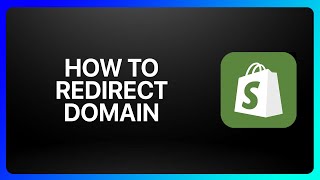 How To Redirect Shopify Domain Tutorial [upl. by Arriaet415]