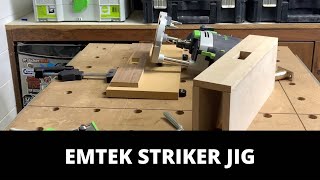 How To Emtek Striker Plate Jig [upl. by Itraa]