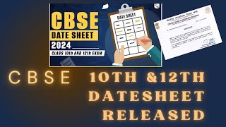 CBSE date sheet 2024 Dr Sanyam Bharadwaj [upl. by Chari661]