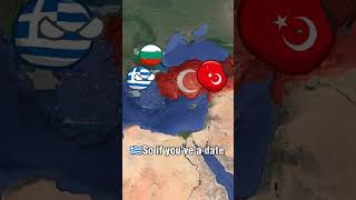 Istanbul Not Constantinople Countryballs Türkiye Greece and Bulgaria [upl. by Romelda]