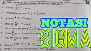 BAHAS TUNTAS NOTASI SIGMA [upl. by Aietal99]