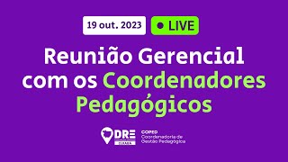 Reunião Gerencial com osas Coordenadoresas Pedagógicosas COPEDDRECuiabá [upl. by Felipa311]