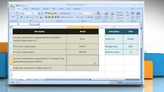 How to use the DDB function in Excel Tutorial [upl. by Apicella401]