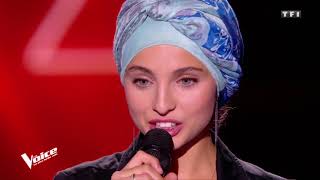 Une voix magnifique de Mennel dorigine syrienne dans The voice France  Helleluyah Cover [upl. by Aihtekal943]