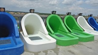 Rapids Water Park  Rapids Racer  ProSlide KrakenRACER Mat Slide Onride POV [upl. by Lerad52]