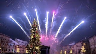 Novorocny ohnostroj Banska Bystrica 2019 New years ewe in Slovakia [upl. by Merkle]