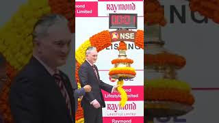 Raymond lifestyle ipo listing bell nse nseindia ipo news fed sharemarket shortsfeed news [upl. by Seibold985]