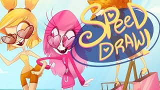 SPEED DRAW Summer ZoophobiaVivziepop [upl. by Hayyifas267]