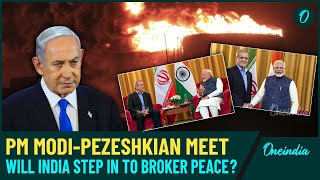 Video  PM Modi Irans President Hold Talks Amid MidEast Tensions  Pezeshkian Seeks India’s Help [upl. by Anib356]