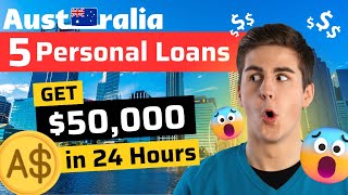 Best Personal Loans in Australia 🇦🇺 🤑  Top 5 Quick Loans  Australia Finance [upl. by Joete499]